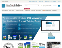 Tablet Screenshot of drugtestsinbulk.com